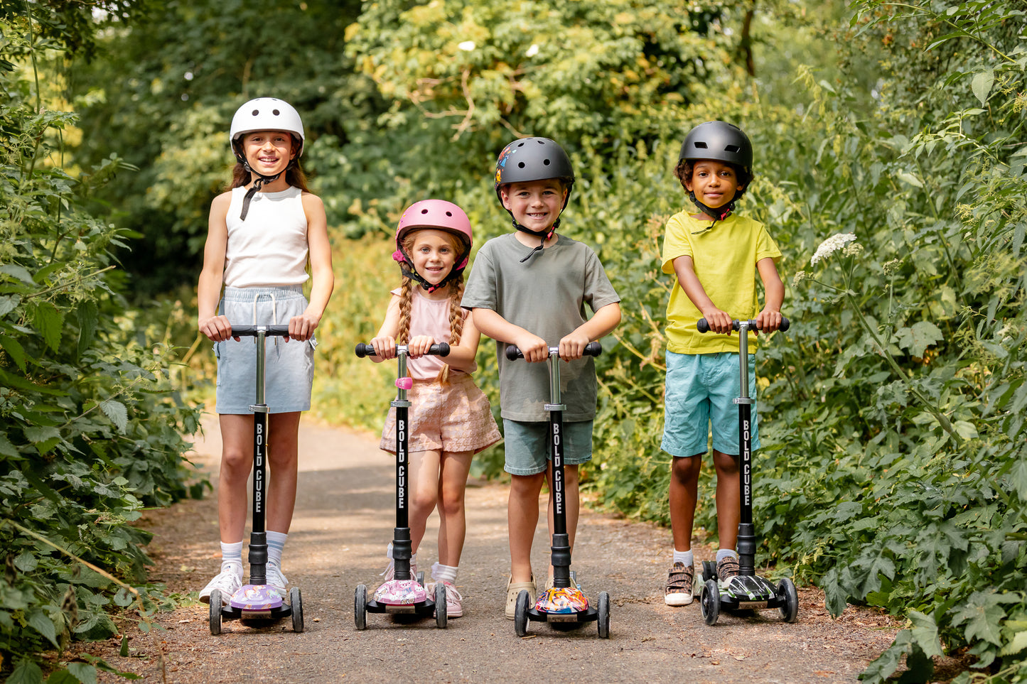 Boldcube - Big 3 Wheel Scooter - Kitty Love - Age 5-10 | بولدكيوب - سكوتر كبير - القطة المحبوبة - العمر 5-10