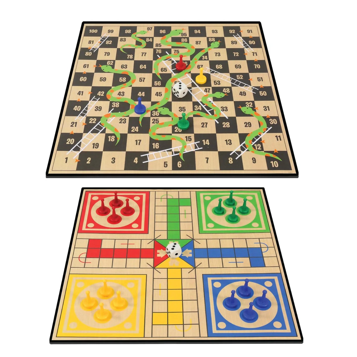 Ambassador Classic Games – 2 in 1 Ludo & Snakes & Ladders (Basic)- العاب كلاسيكية 2 في 1 لودو و الثعبان والسلالم (Basic)