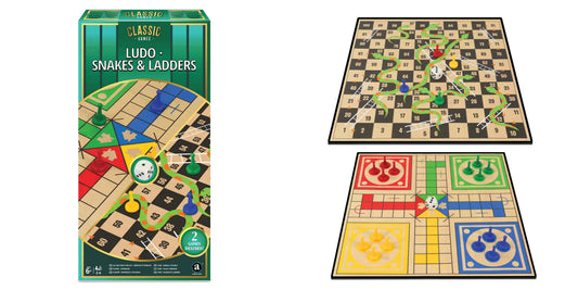 Ambassador Classic Games – 2 in 1 Ludo & Snakes & Ladders (Basic)- العاب كلاسيكية 2 في 1 لودو و الثعبان والسلالم (Basic)