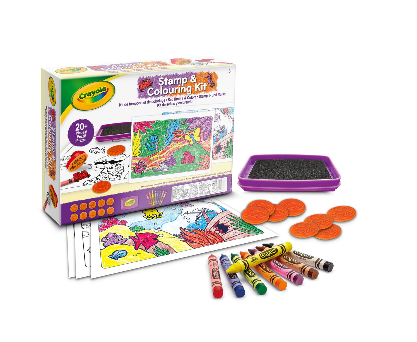 CRAYOLA Stamp & Colouring Kit
