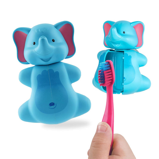 Toothbrush Cover elephant غطاء فرشاة أسنان للأطفال بشكل فيل لطيف