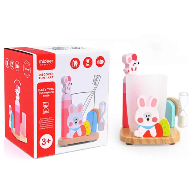 Mideer - Baby Tina Toothbrush Timer - Age 3+ | ميدير - مؤقت بيبي تينا لفرشاة الأسنان - العمر 3+