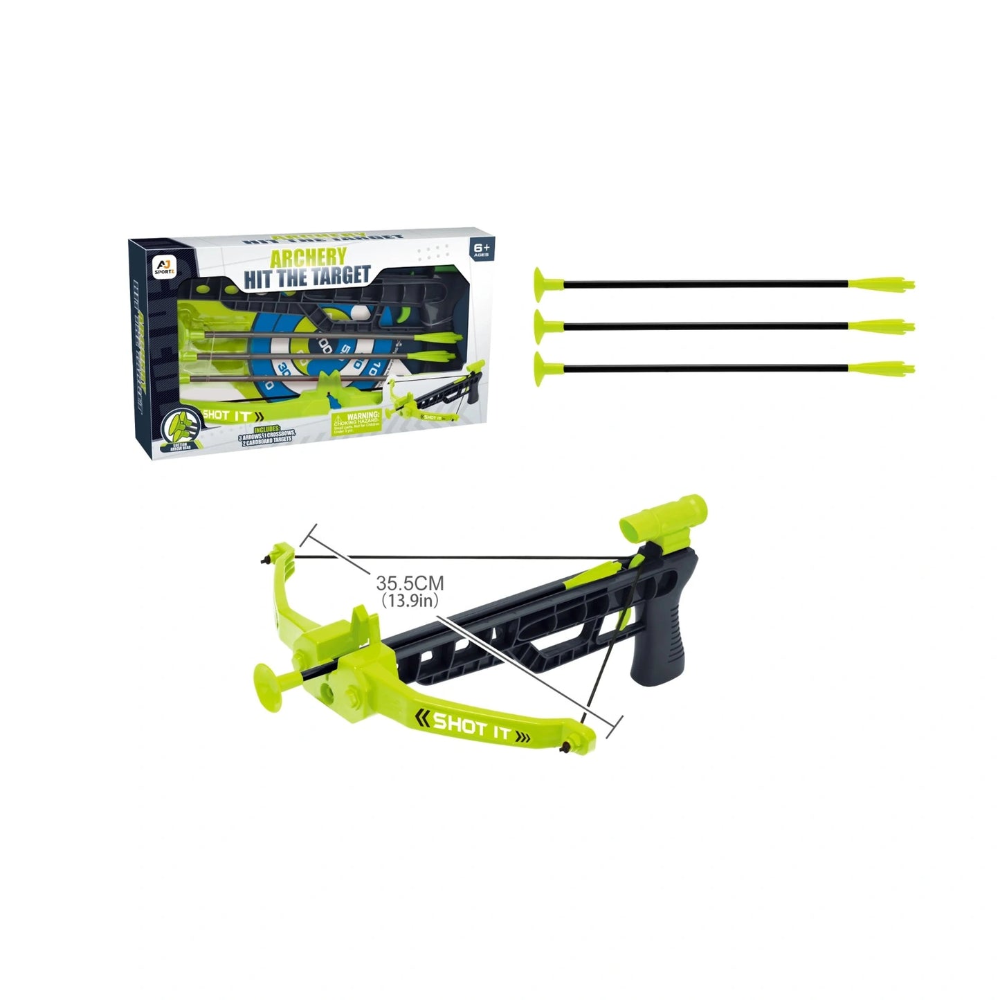 Aojie Sport - Crossbow Set (W/ 3 Arrows) - معدات تدريب ورماية خارجية ( قوس للرماية مع 3 سهام)