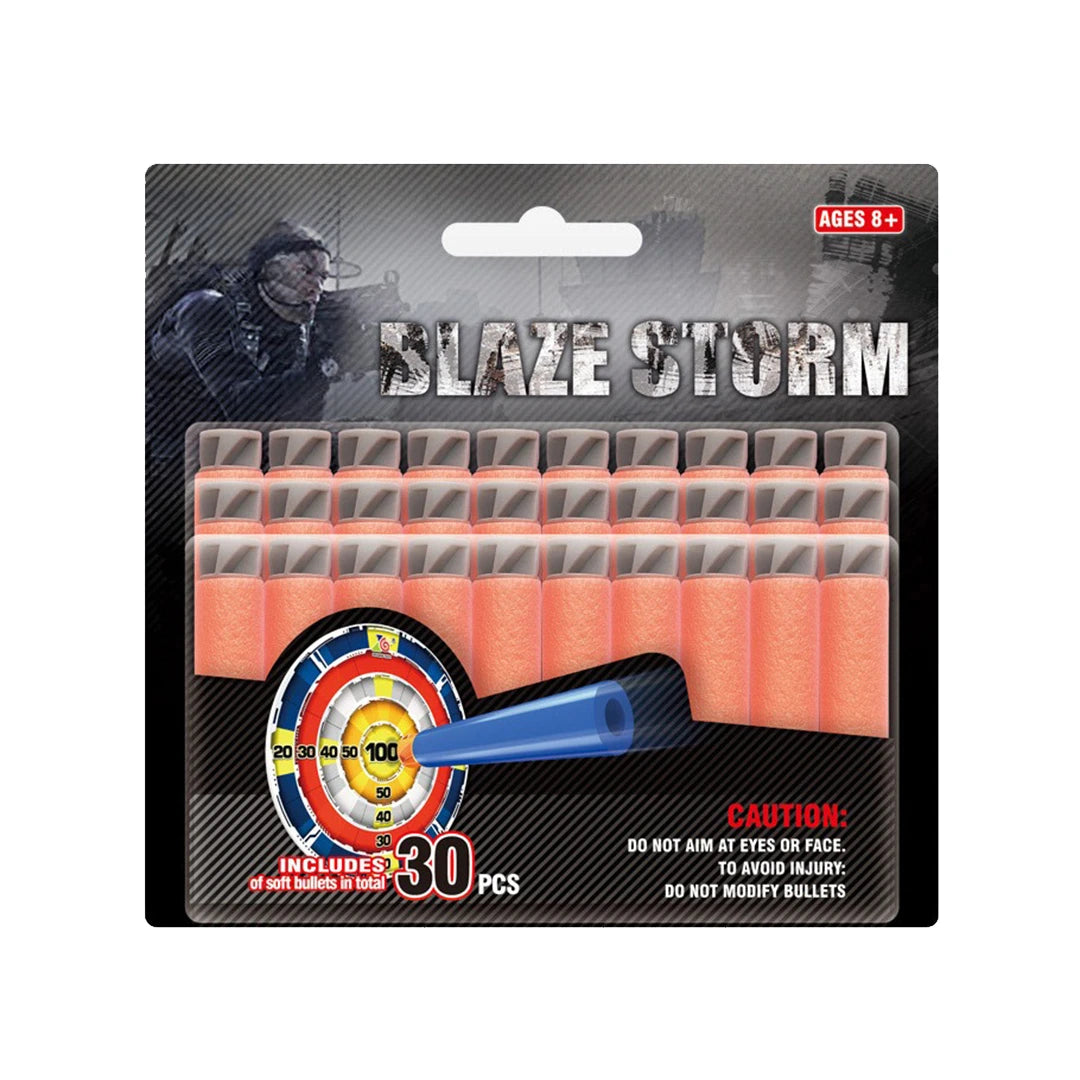 Blaze Storm - Soft Bullets With 30Pcs بليز ستورم طلقات فوم ناعمة 30 قطعة