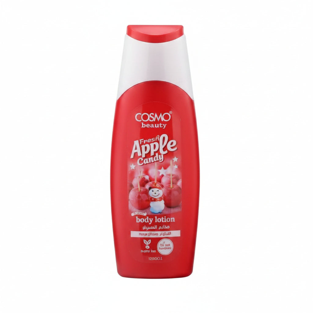 لوشن جسم Cosmo Delicious Frosted Apple Candy – ترطيب مغذي برائحة التفاح الحلوة والمنعشة Cosmo Delicious Frosted Apple Candy Yummy Body Lotion – Deep Moisture & Sweet Apple Fragrance