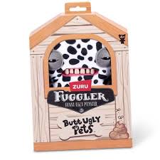 ZURU Fuggler Butt Ugly Pets "Annoyed Alien - Dalmatian" plush monster,