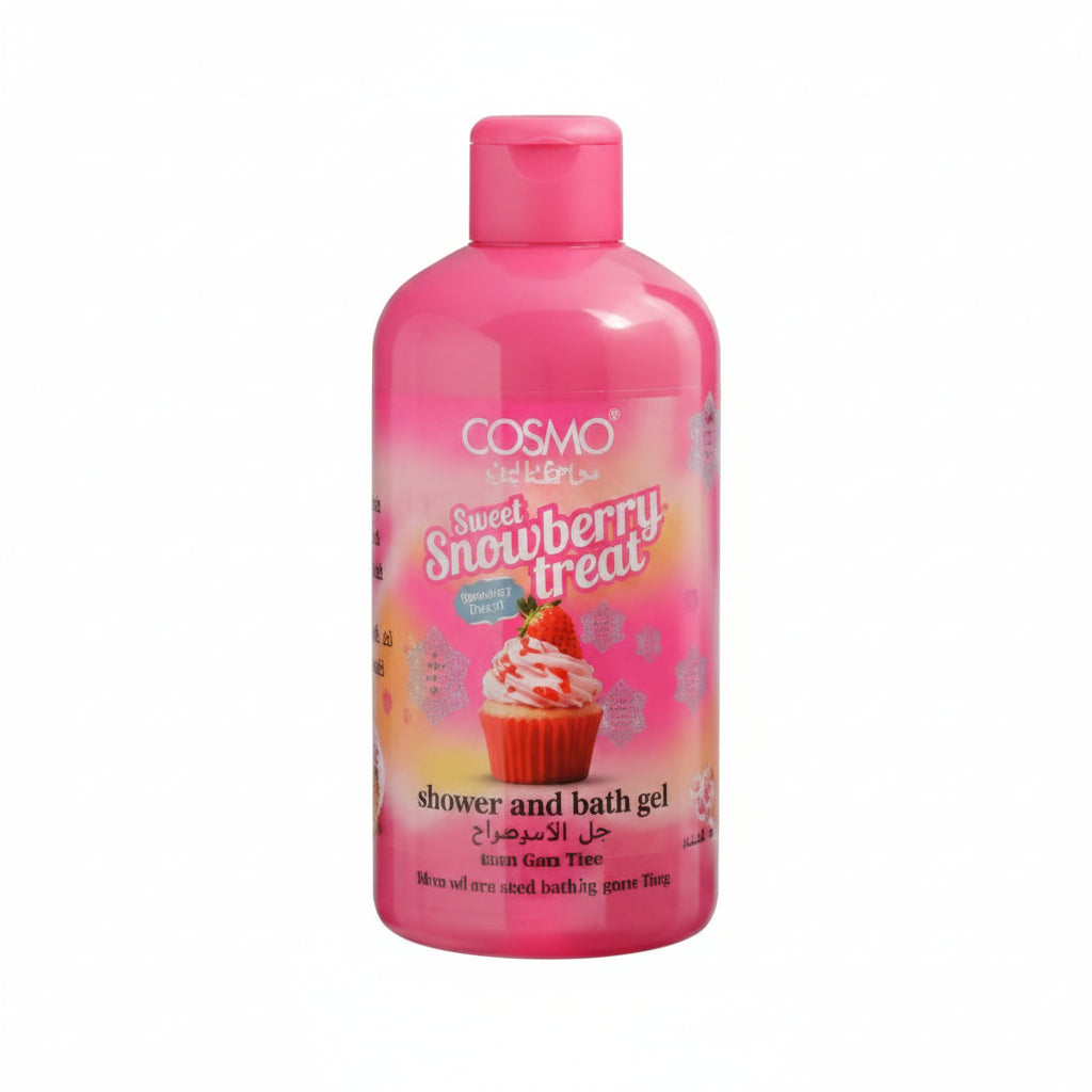 جل استحمام وشاور Cosmo Delicious Sweet Snowberry Treat – تنظيف منعش ورائحة حلوة تدوم Cosmo Delicious Sweet Snowberry Treat Shower & Bath Gel – Refreshing Clean & Sweet Fragrance