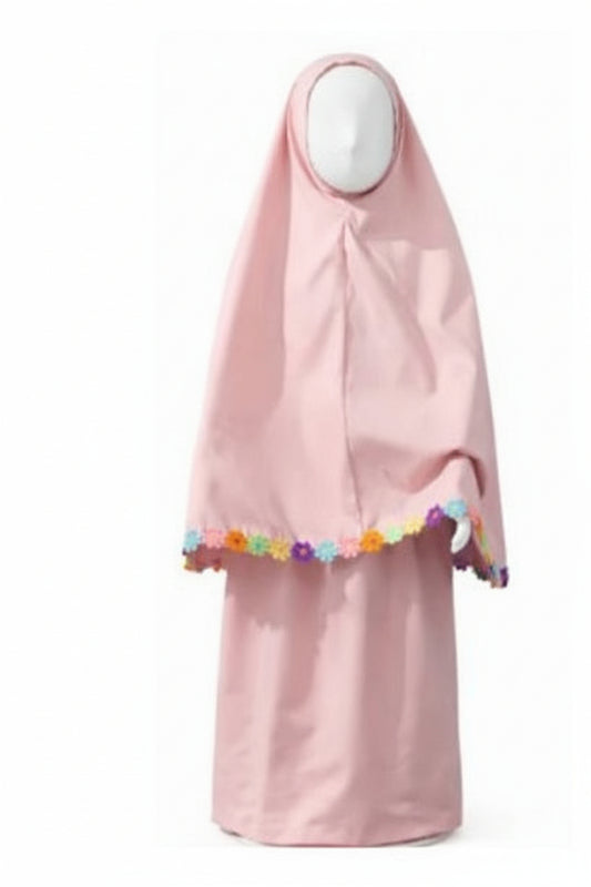 Colorful Kids’ Prayer Set with Trimming - طقم صلاة أطفال بالوان مع تطريزات