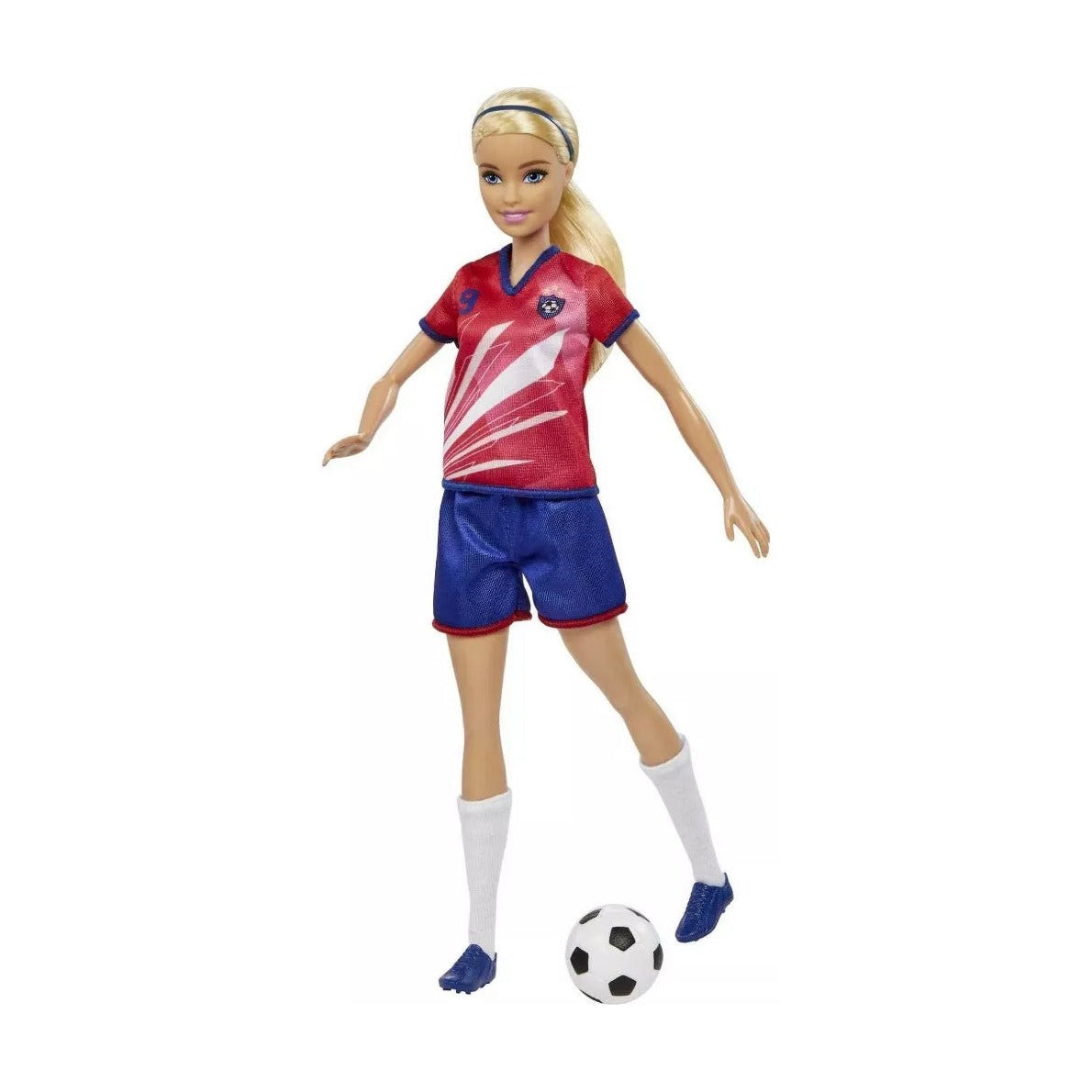 Barbie Careers Fashion Doll Soccer Player Blonde Ponytail