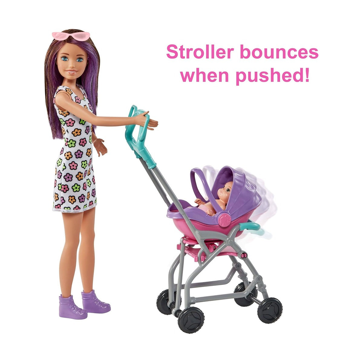 Barbie Skipper Babysitters Playset & 5 Acc.