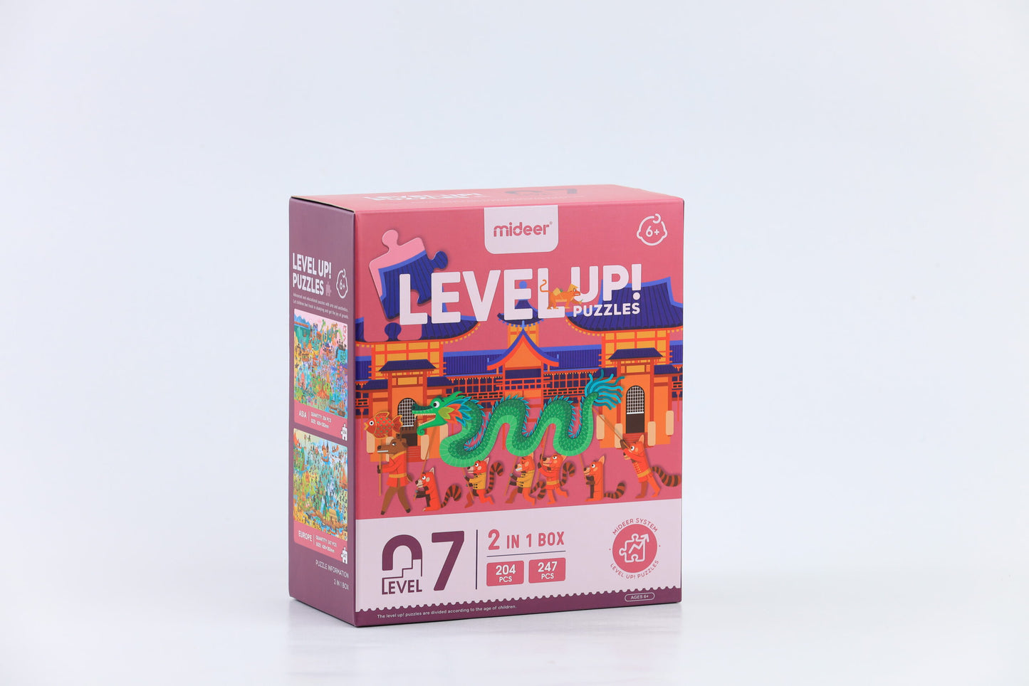 Mideer - LEVEL UP Puzzle 7 - World Travel - Age 6+ | ميدير - لعبة تركيب ليفيل أب 7 - السفر حول العالم - العمر 6+