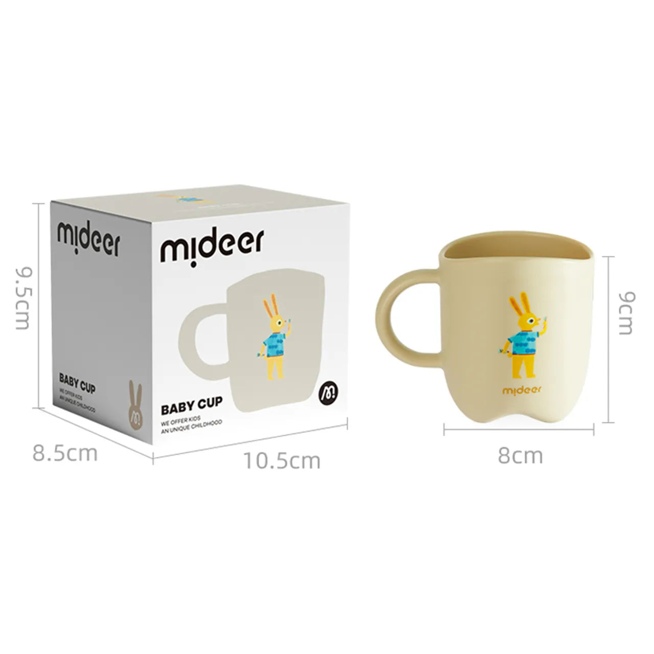 Mideer - Kids Toothbrush Cup - Forest Brown - Age 2+ | ميدير - كوب فرشاة أسنان للأطفال - بني - العمر 2+
