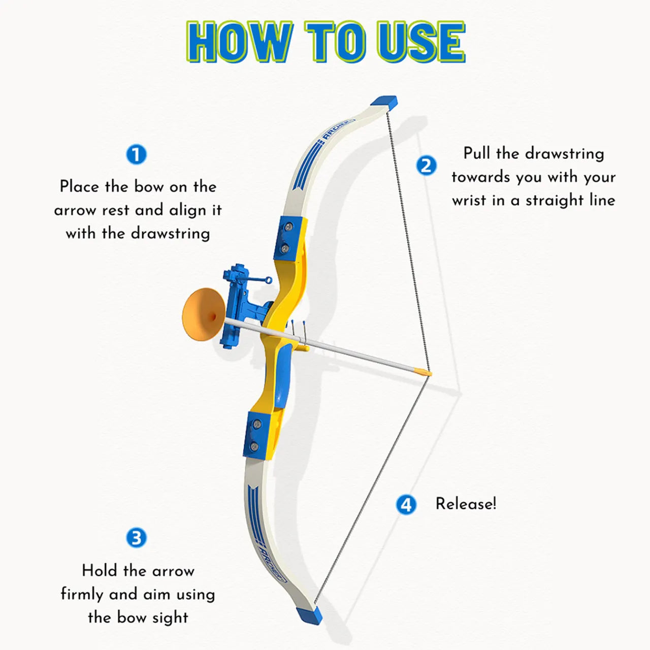 Mideer - Kid Archer Set - Blue - Age 6+ | ميدير - مجموعة رامي السهام - أخضر - العمر +6