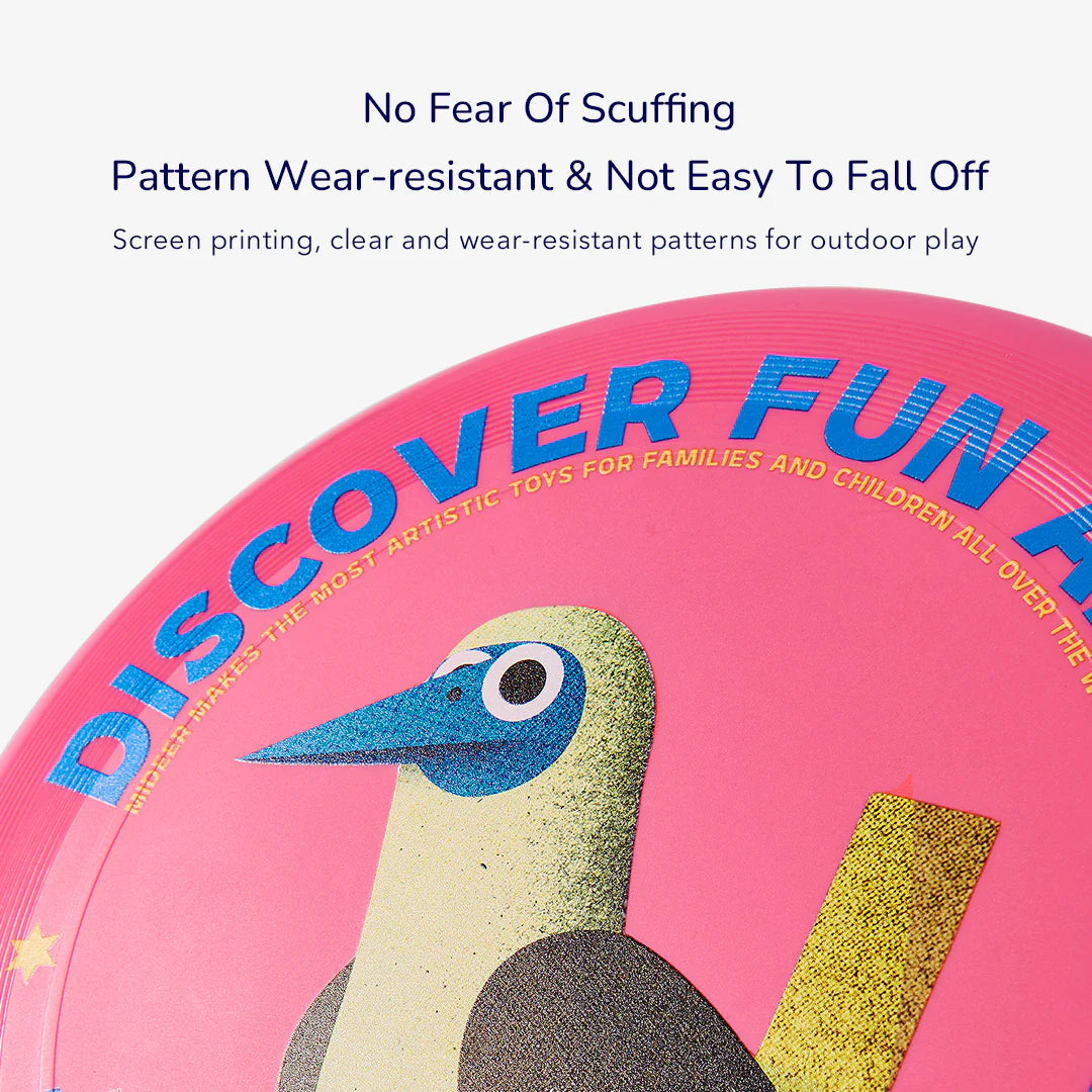 Mideer - Professional Outdoor Flying Disc - pink - footed Booby - age 6+ | ميدير - الصحن الطائر الاحترافي للعب بالهواء الطلق - وردي - العمر 6+