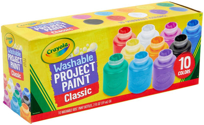 Crayola 10 WASHABLE PAINT BOTTLES 59ML