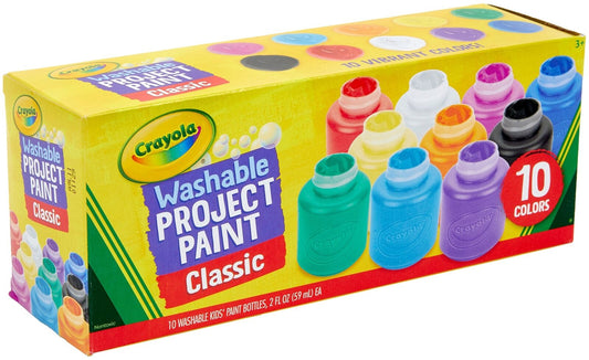 Crayola 10 WASHABLE PAINT BOTTLES 59ML