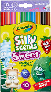 CRAYOLA 10 Washable Fineline Scented Markers
