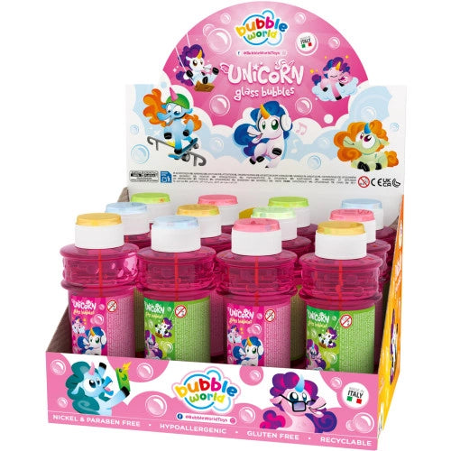 Bubble World - Glass Unicorn Bubbles 300Ml