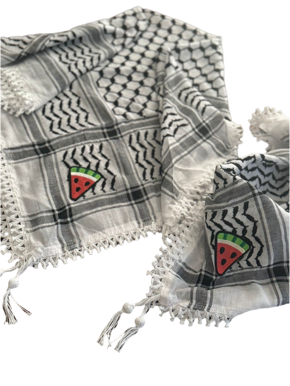 Palestinian Koofeyeh with watermelon patch