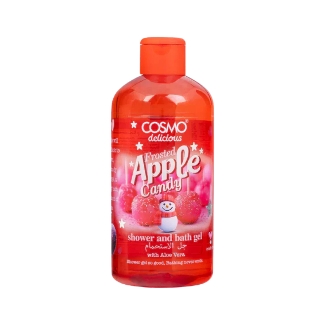 جل استحمام وشاور Cosmo Delicious Frosted Apple Candy – برائحة التفاح المنعشة وتنظيف لطيف Cosmo Delicious Frosted Apple Candy Shower & Bath Gel – Refreshing Apple Scent & Gentle Clean
