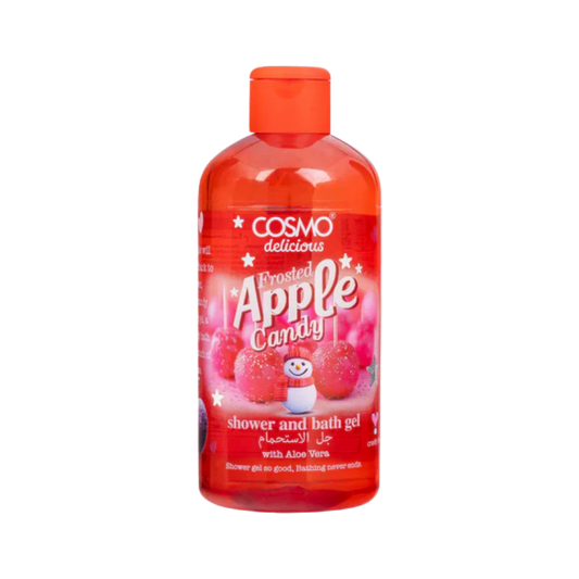 جل استحمام وشاور Cosmo Delicious Frosted Apple Candy – برائحة التفاح المنعشة وتنظيف لطيف Cosmo Delicious Frosted Apple Candy Shower & Bath Gel – Refreshing Apple Scent & Gentle Clean