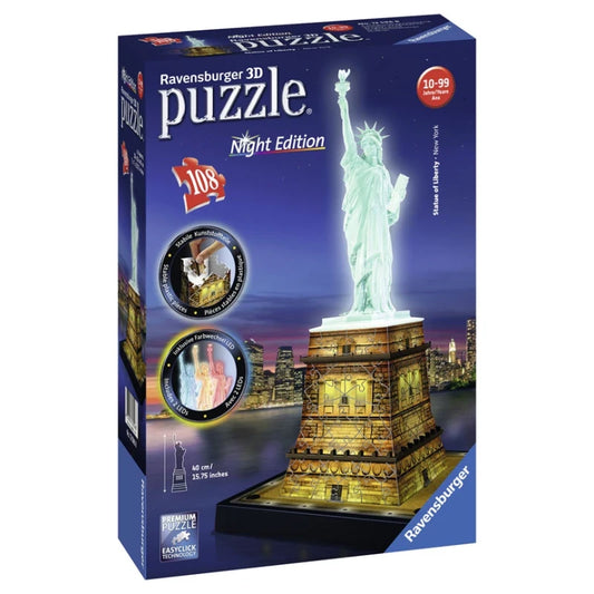 Statue of Liberty-Night Ed. 108 Pc 3D