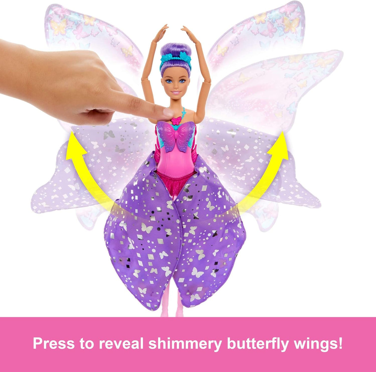 Barbie Dance & Flutter Doll With 2 In 1 Transformation