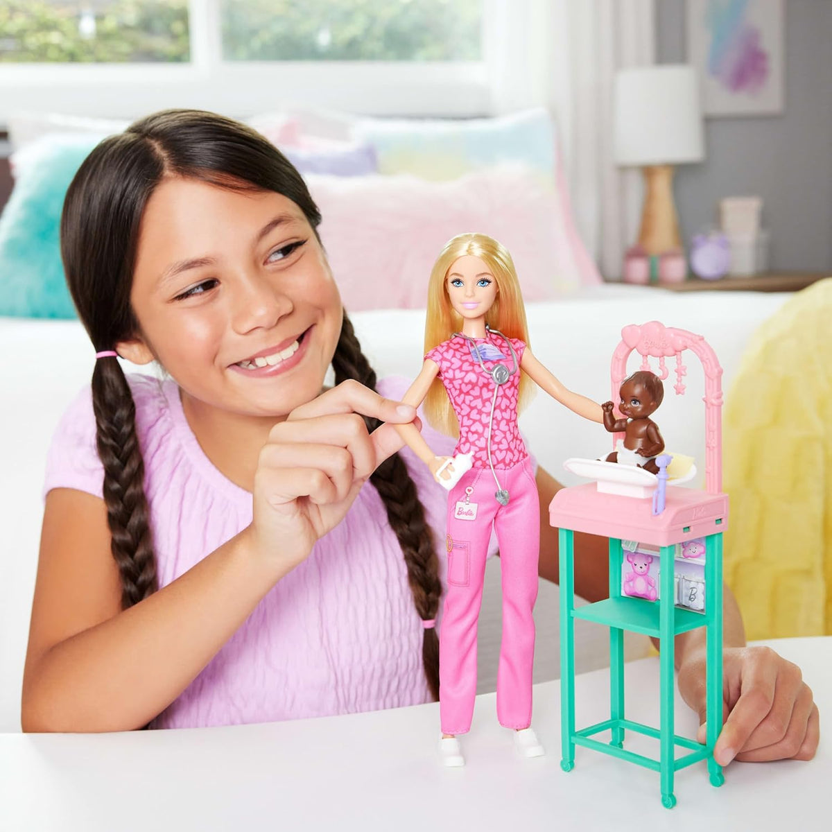 Mattel Brb New Nrtg Bby Dctr Wht