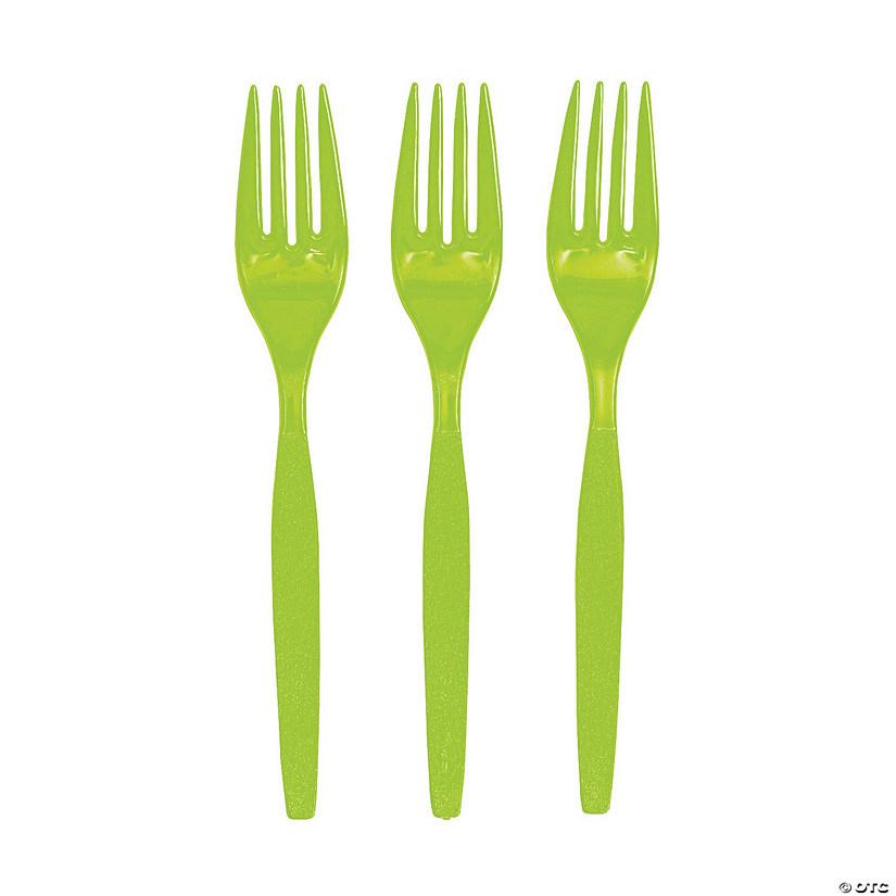 Light Green Plastic Forks – 20 PCS, Disposable Party Cutlery, Elegant & Durable Design for Birthdays, Events & Celebrations شوك بلاستيك اخضر فاتح– 20 قطعة، أدوات طعام للاستعمال مرة واحدة، تصميم أنيق ومتین للحفلات والمناسبات