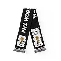 JORDAN World Cup 2026 Fans Ketan Scarf Black وشاح كتان لمشجعي الأردن – كأس العالم 2026 (أسود)