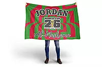Jordan World Cup 2026 Fans Flag 90*120cm علم مشجعي الأردن لكأس العالم 2026 (90 × 120 سم)