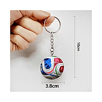 World Cup 2026 Rubber Ball Keychain (38mm) ميدالية كرة مطاطية لكأس العالم 2026 (38 مم)