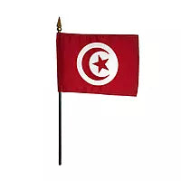 TUNISIA Flag Stick 14CM*20CM علم تونس على عصا 14 × 20 سم
