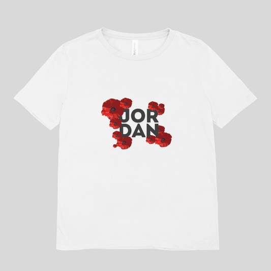 Poppy Flower JORDAN Adult T-Shirt