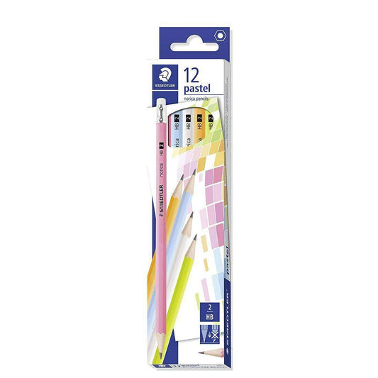 Staedtler Pastel Norica Pencils HB 2 - 12 Pcs