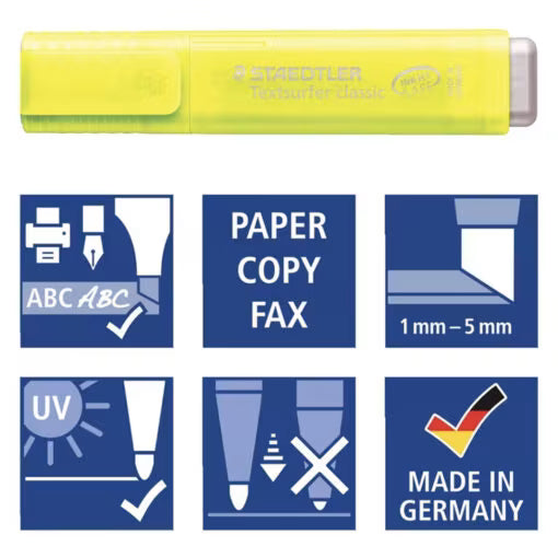 Staedtler Textsurfer Rainbow Highlighters Assorted 6 Pack