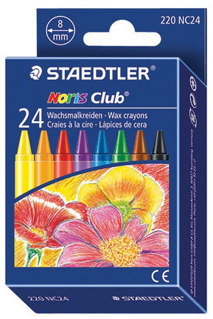 Staedtler Noris Club Wax Crayons 24 Colors
