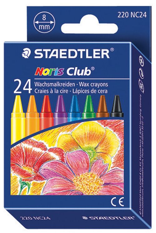 Staedtler Noris Club Wax Crayons 24 Colors