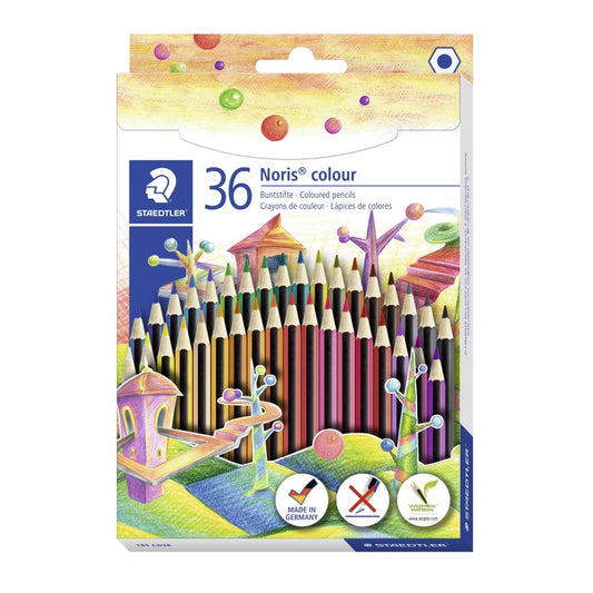 Staedtler Noris Colour Pencils - Assorted Colours (Pack of 36)