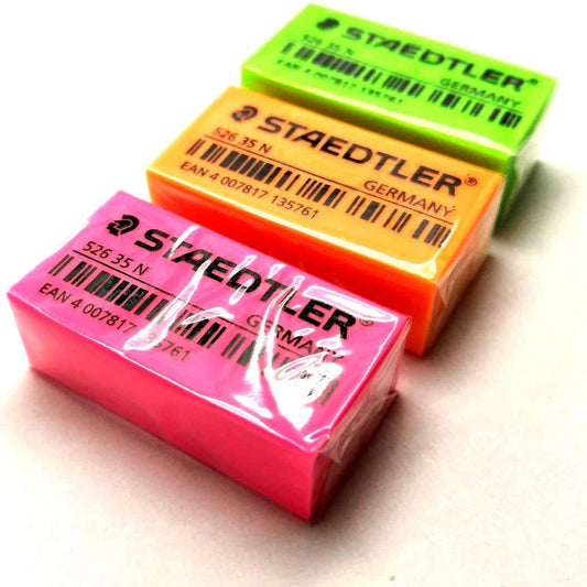 Staedtler Bright Neon Erasers Assorted