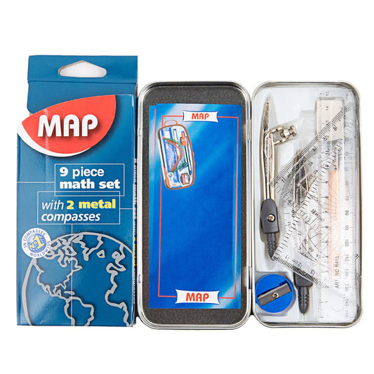 Map Math Set 9 Pcs