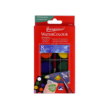 Giorgione Watercolor Cakes Set of 8
