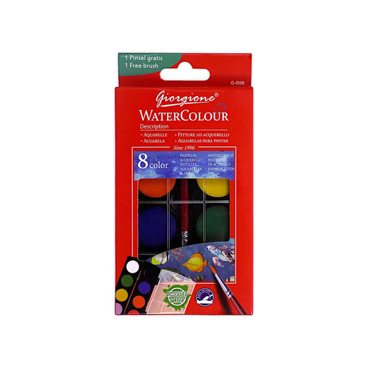 Giorgione Watercolor Cakes Set of 8
