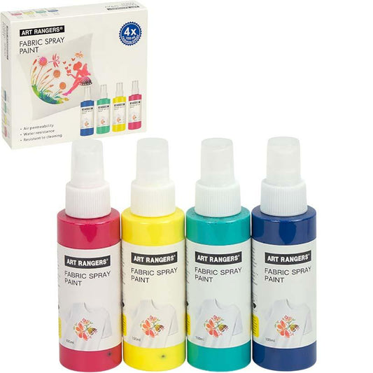 Art Rangers Fabric Spray Paint Set (4colours x 100ml)