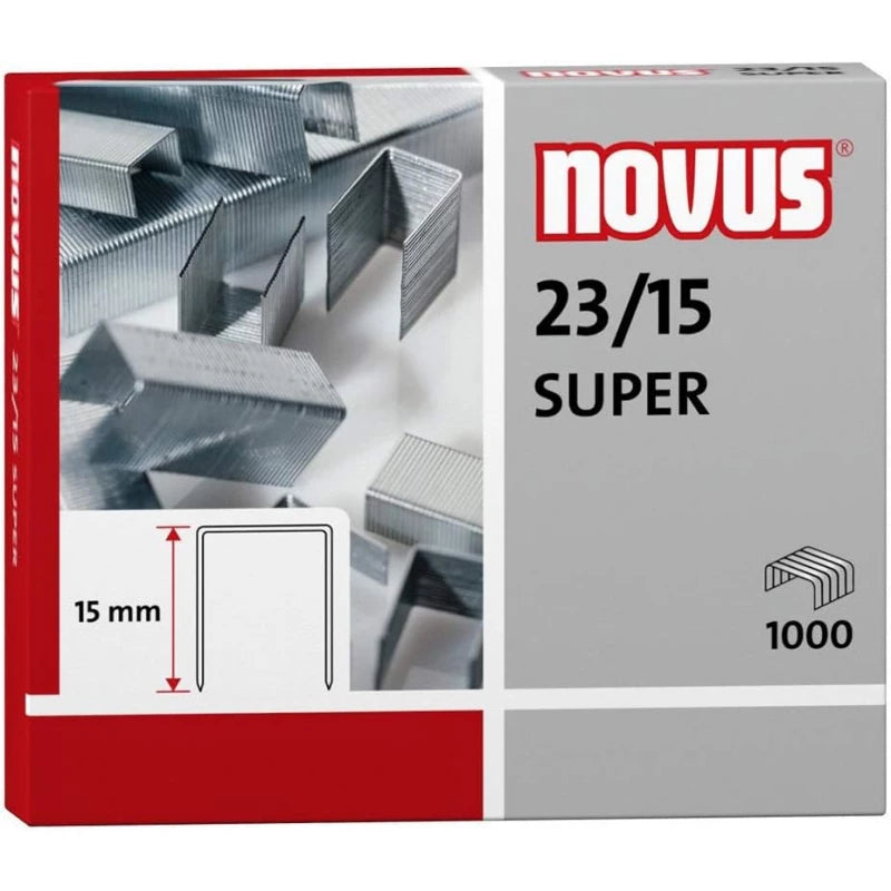 Novus 23/15 Premium Staples 1000 pcs 15mm