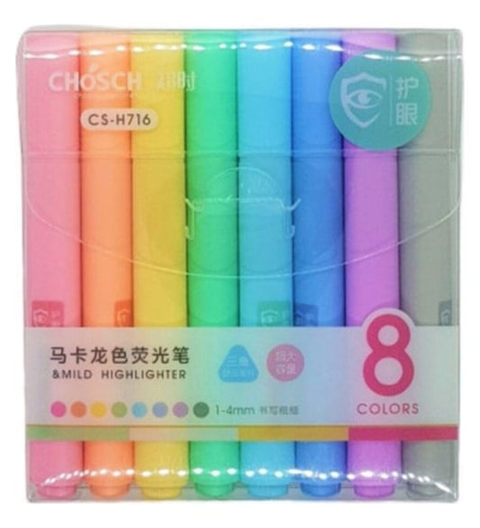 Chosch CS-H716 Mild Pastel Highlighter set of 8