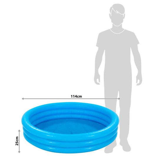 INTEX CRYSTAL BLUE POOL 114 cm x 25 cm, 3-Ring