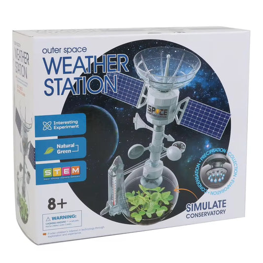 PlaySteam Space Weather Station Educational Science Models & Kits with Thermometer