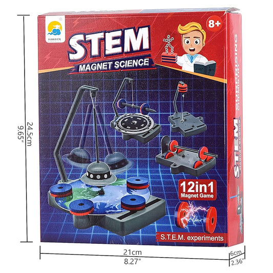 Physical Science Toys Children's Magnetic Magnet Set 12 in 1 Parent-child Interactive Early Education Enlightenment Kids Toy