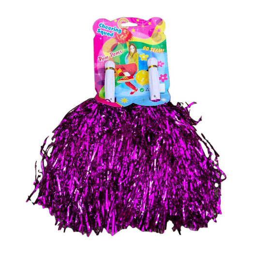 handle Pink Cheerleader Pom Poms